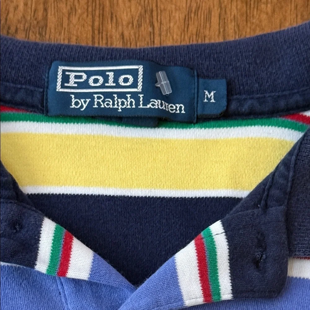 NWOT Ralph Lauren Blue and Yellow Striped Polo